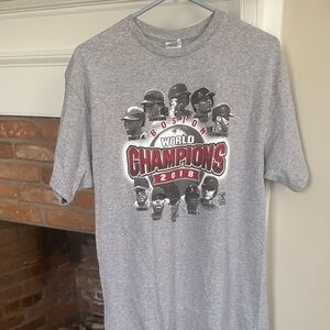 Gray Boston World Champions 2018 T-Shirt